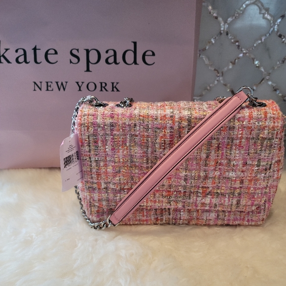 💥SOLD💥NWT Kate Spade pink tweed multi - Picture 9 of 14
